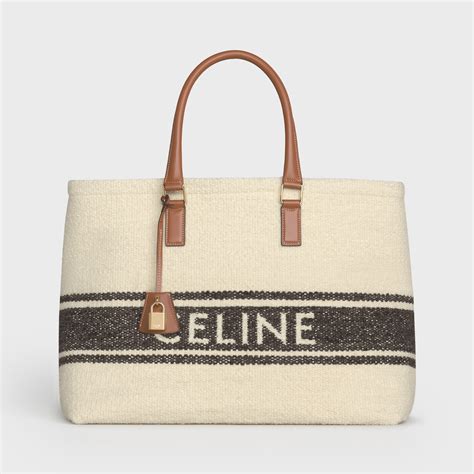 HORIZONTAL CABAS CELINE IN TEXTILE WITH CELINE 